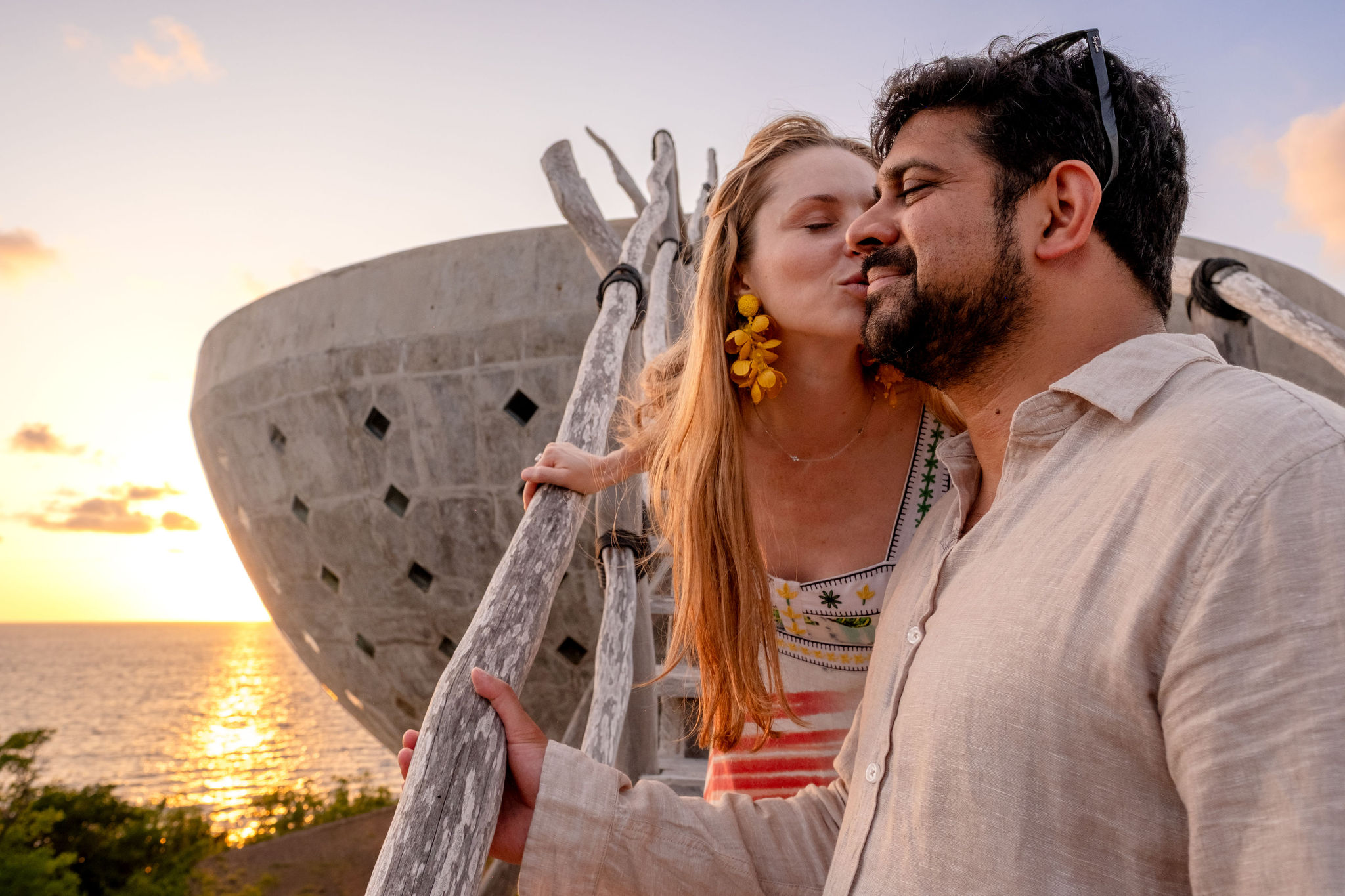 Sunset kiss
