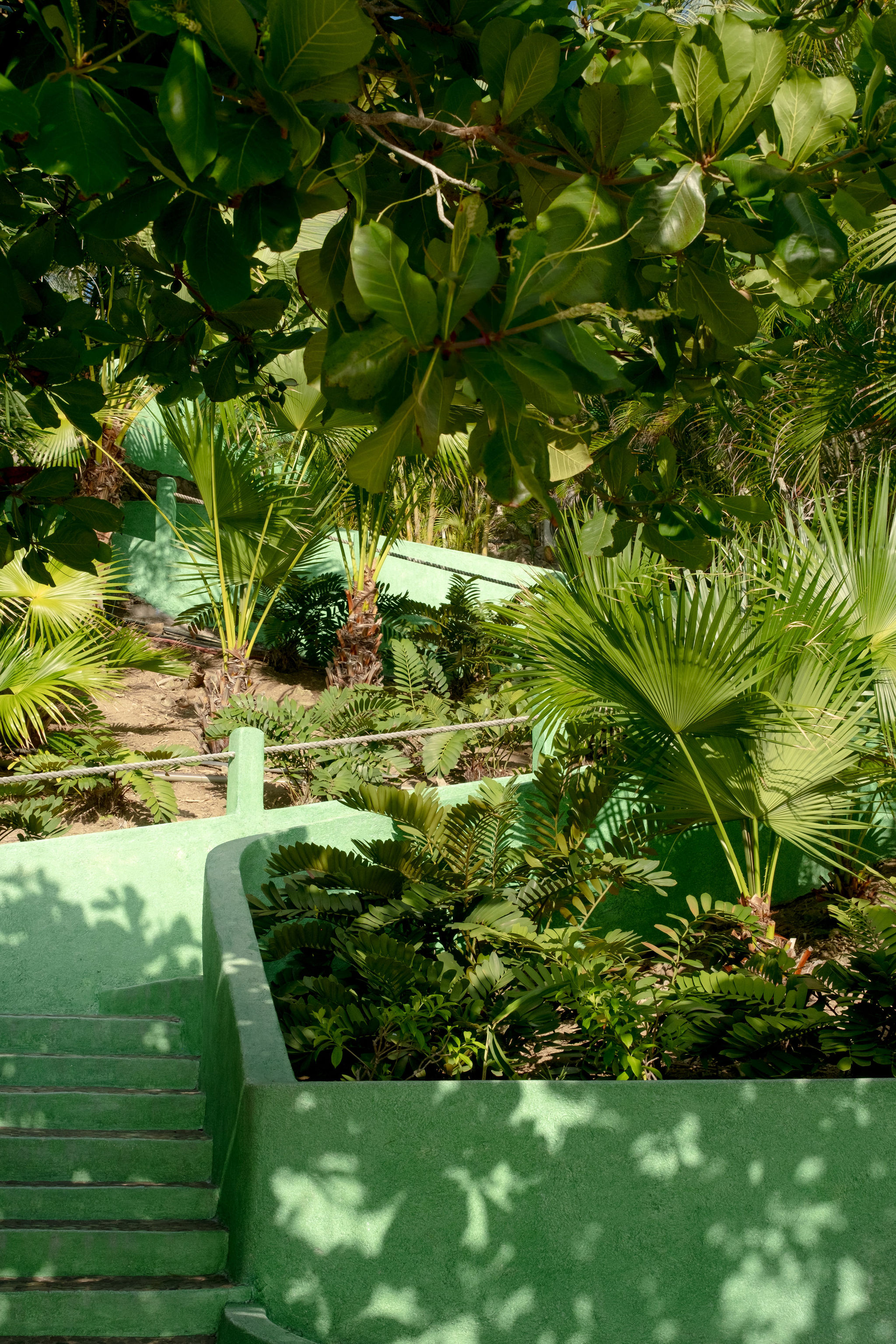 Green stairs in Careyes